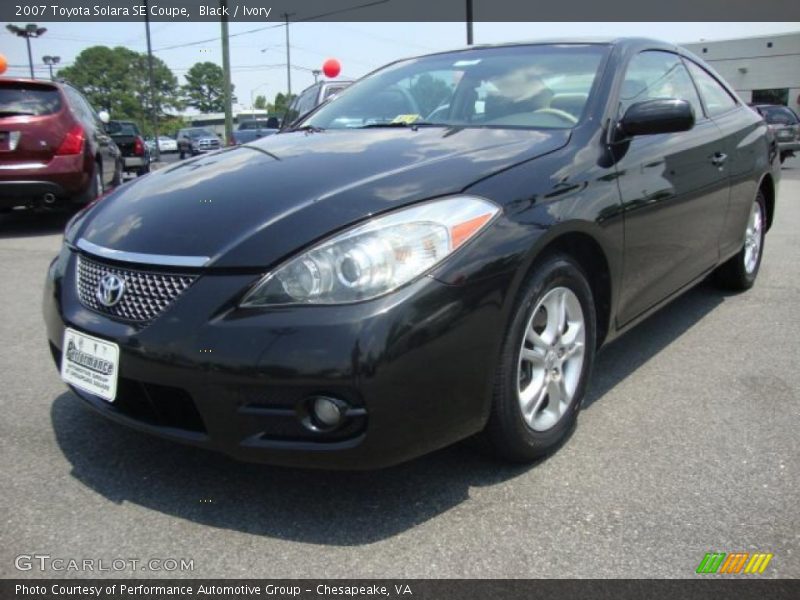 Black / Ivory 2007 Toyota Solara SE Coupe