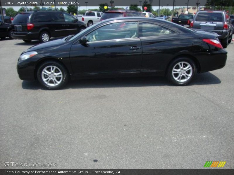 Black / Ivory 2007 Toyota Solara SE Coupe