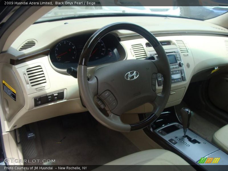 Black Onyx Pearl / Beige 2009 Hyundai Azera Limited