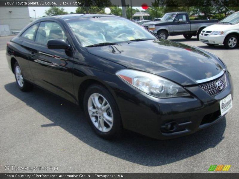 Black / Ivory 2007 Toyota Solara SE Coupe