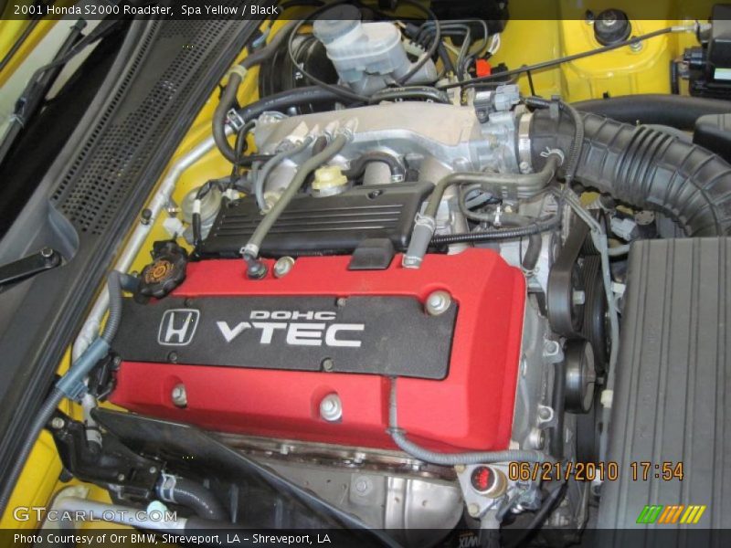 Spa Yellow / Black 2001 Honda S2000 Roadster