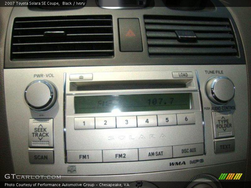 Black / Ivory 2007 Toyota Solara SE Coupe