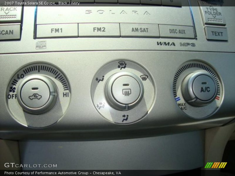 Black / Ivory 2007 Toyota Solara SE Coupe
