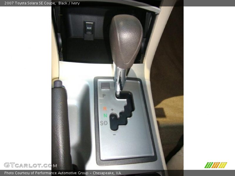 Black / Ivory 2007 Toyota Solara SE Coupe