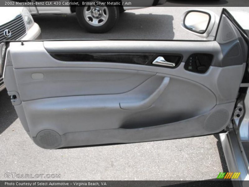 Brilliant Silver Metallic / Ash 2002 Mercedes-Benz CLK 430 Cabriolet