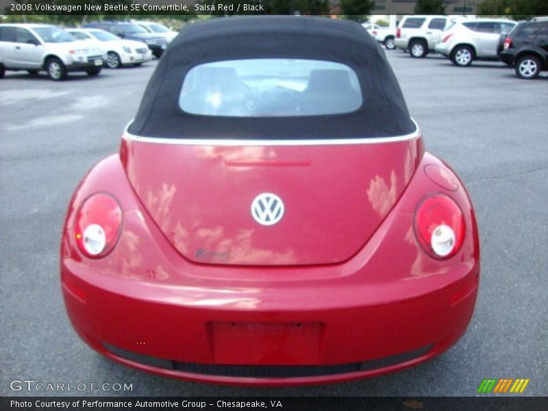 Salsa Red / Black 2008 Volkswagen New Beetle SE Convertible