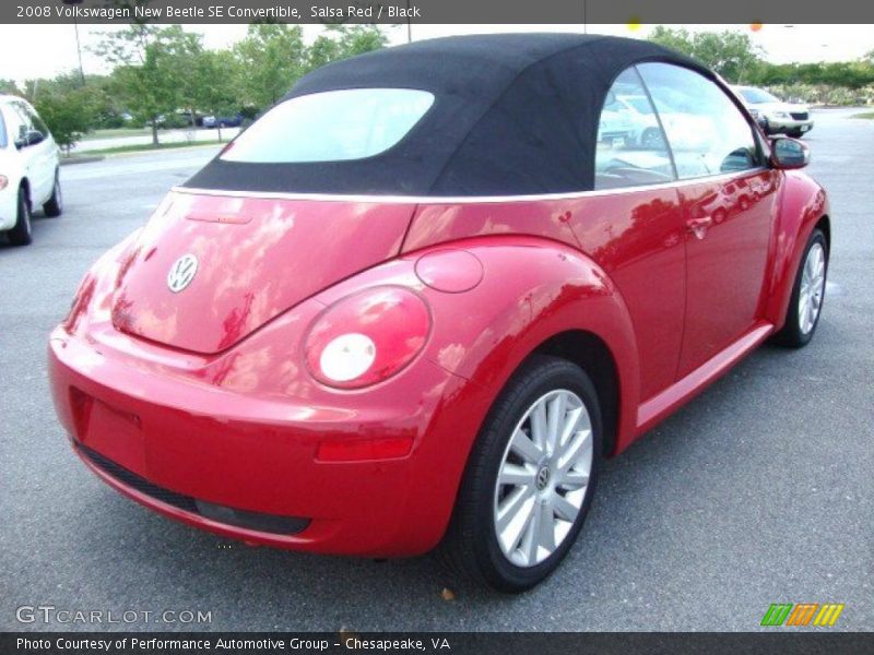 Salsa Red / Black 2008 Volkswagen New Beetle SE Convertible