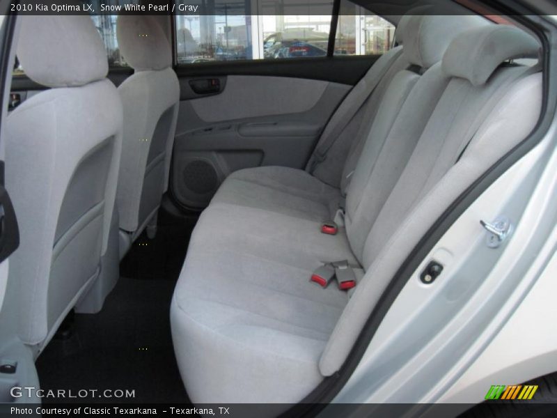 Snow White Pearl / Gray 2010 Kia Optima LX