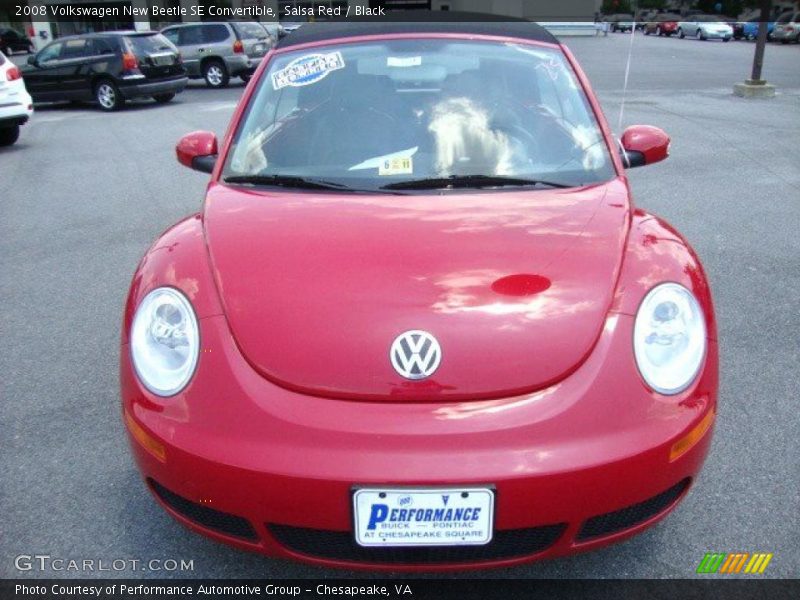 Salsa Red / Black 2008 Volkswagen New Beetle SE Convertible