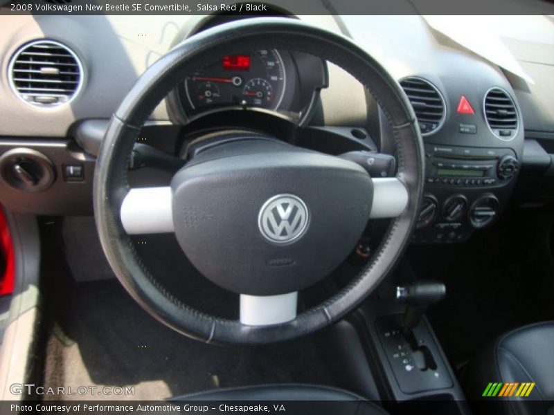 Salsa Red / Black 2008 Volkswagen New Beetle SE Convertible