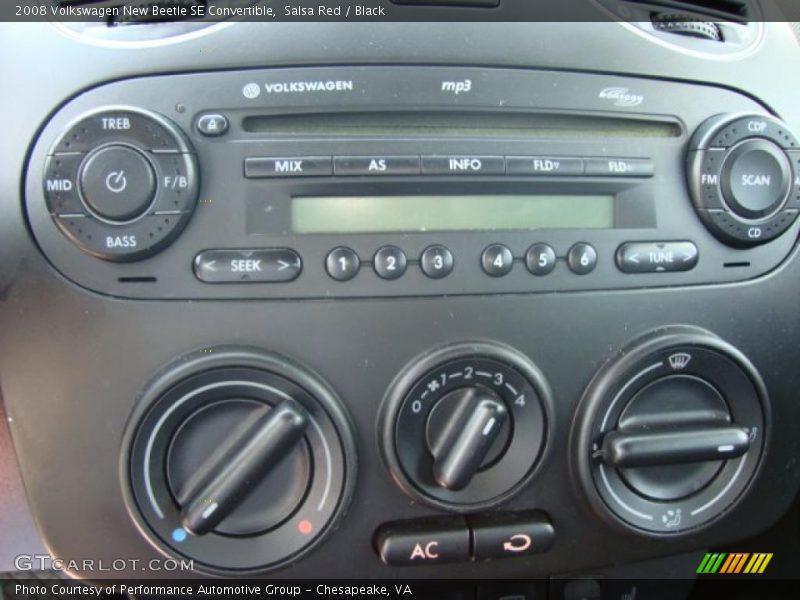 Salsa Red / Black 2008 Volkswagen New Beetle SE Convertible