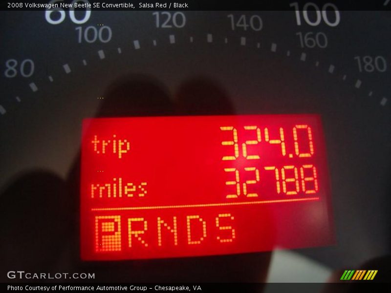 Salsa Red / Black 2008 Volkswagen New Beetle SE Convertible