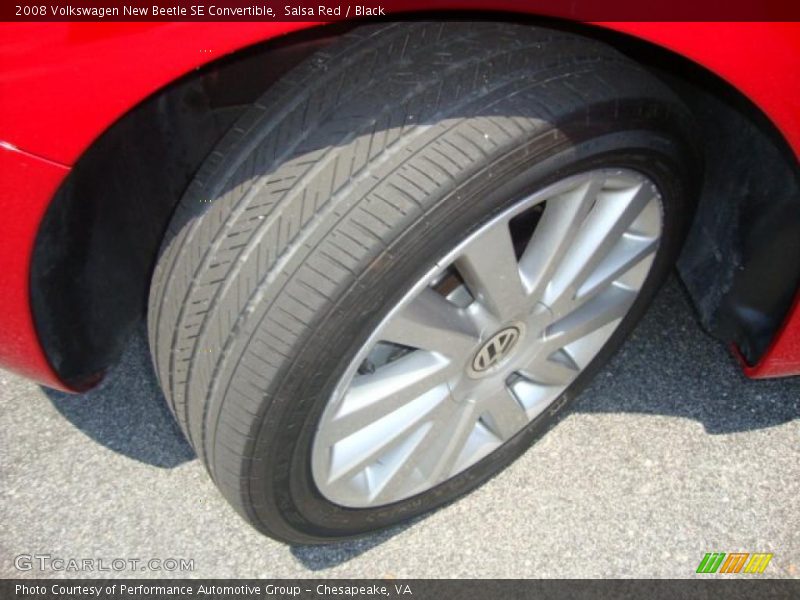 Salsa Red / Black 2008 Volkswagen New Beetle SE Convertible