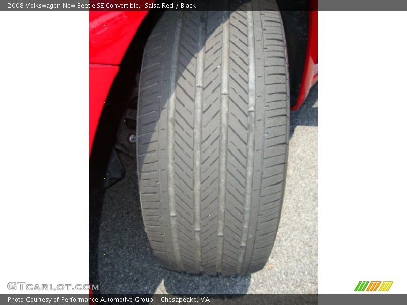 Salsa Red / Black 2008 Volkswagen New Beetle SE Convertible