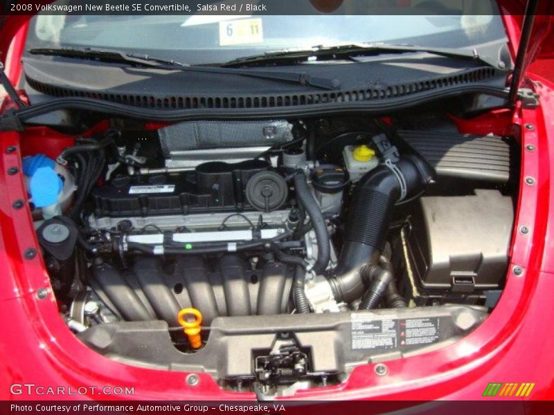 Salsa Red / Black 2008 Volkswagen New Beetle SE Convertible