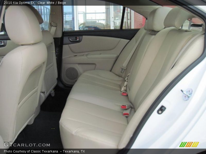 Clear White / Beige 2010 Kia Optima EX