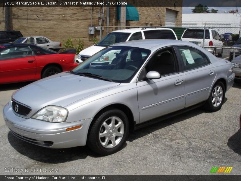 Silver Frost Metallic / Medium Graphite 2001 Mercury Sable LS Sedan