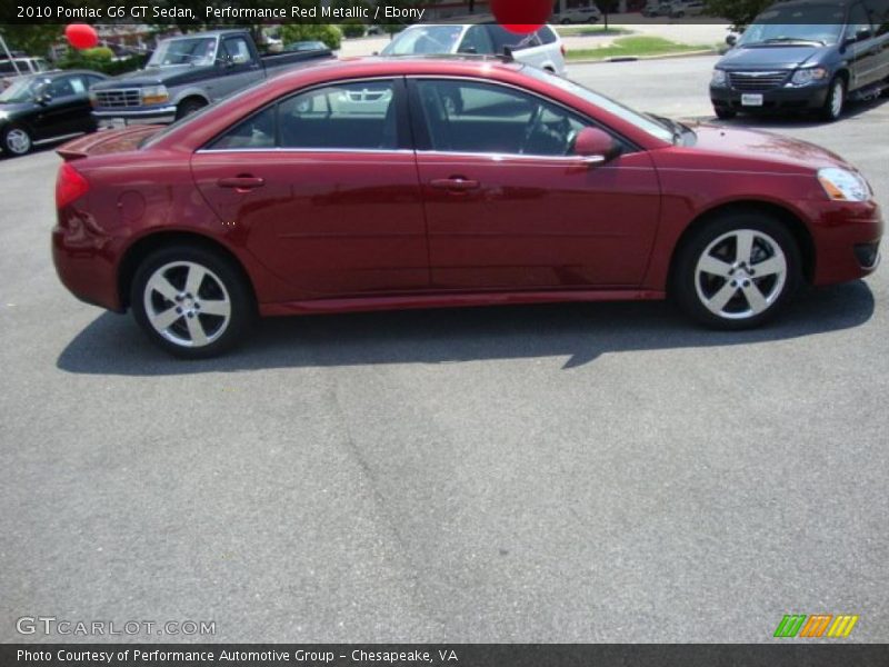 Performance Red Metallic / Ebony 2010 Pontiac G6 GT Sedan