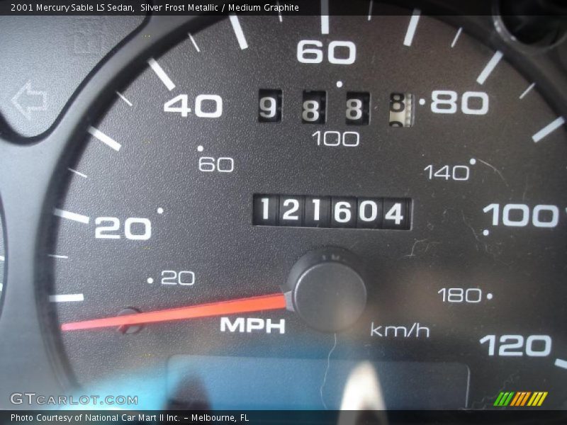 Silver Frost Metallic / Medium Graphite 2001 Mercury Sable LS Sedan