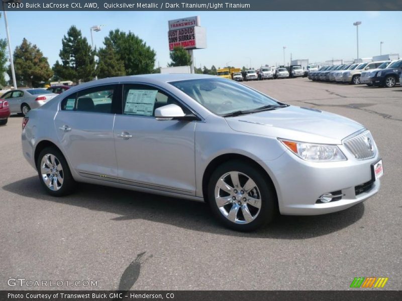 Quicksilver Metallic / Dark Titanium/Light Titanium 2010 Buick LaCrosse CXL AWD