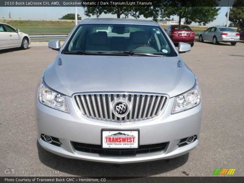Quicksilver Metallic / Dark Titanium/Light Titanium 2010 Buick LaCrosse CXL AWD