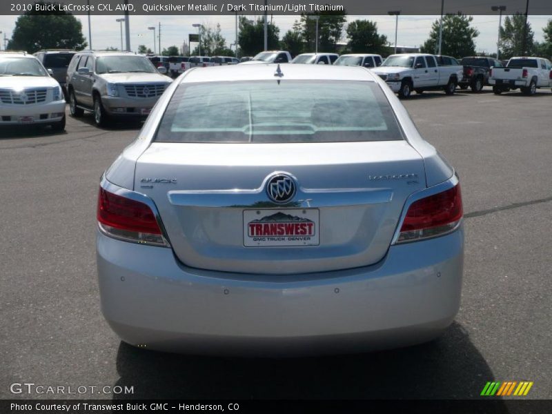 Quicksilver Metallic / Dark Titanium/Light Titanium 2010 Buick LaCrosse CXL AWD