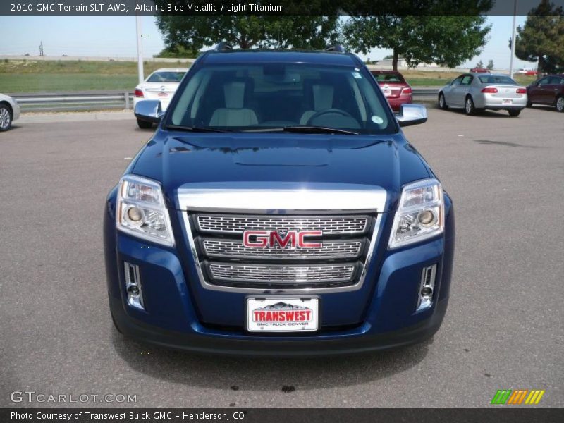 Atlantic Blue Metallic / Light Titanium 2010 GMC Terrain SLT AWD