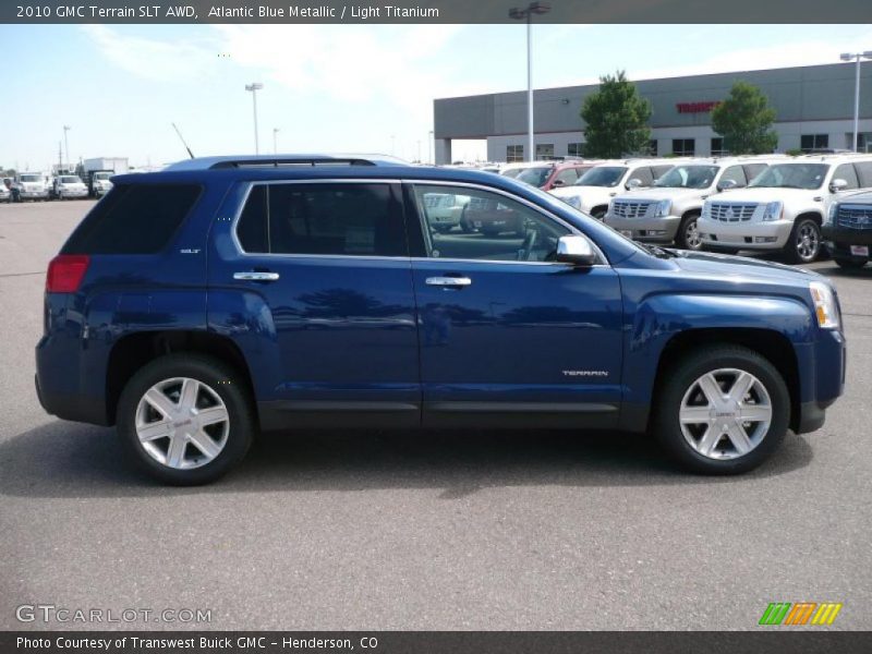 Atlantic Blue Metallic / Light Titanium 2010 GMC Terrain SLT AWD