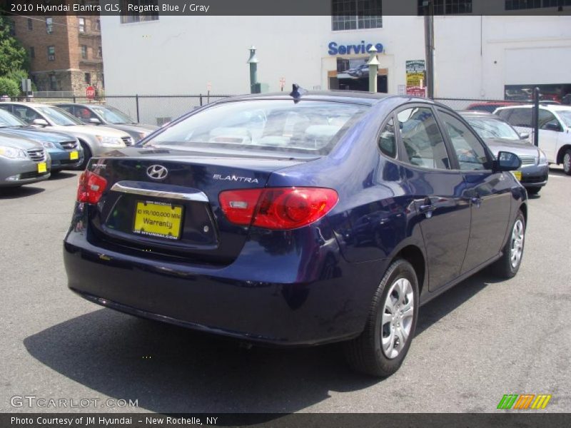 Regatta Blue / Gray 2010 Hyundai Elantra GLS