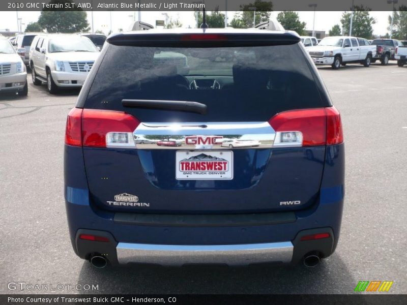 Atlantic Blue Metallic / Light Titanium 2010 GMC Terrain SLT AWD