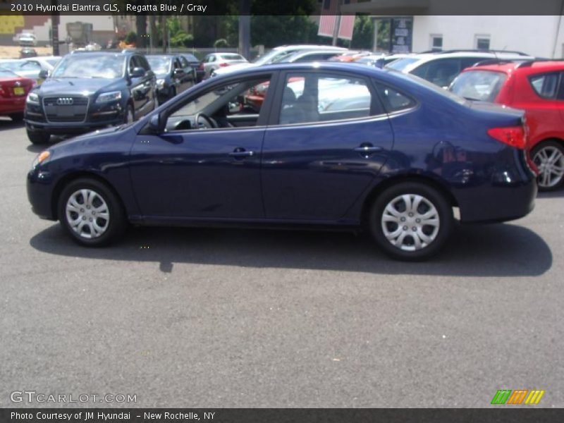 Regatta Blue / Gray 2010 Hyundai Elantra GLS