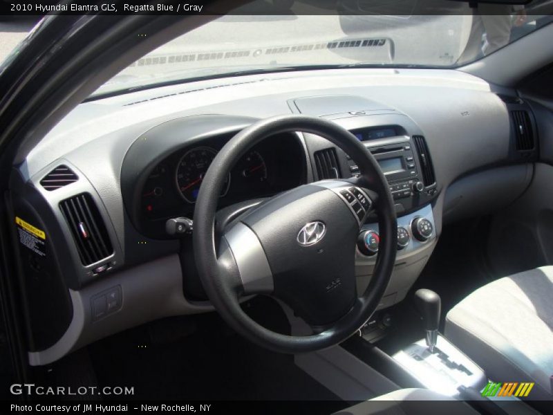 Regatta Blue / Gray 2010 Hyundai Elantra GLS