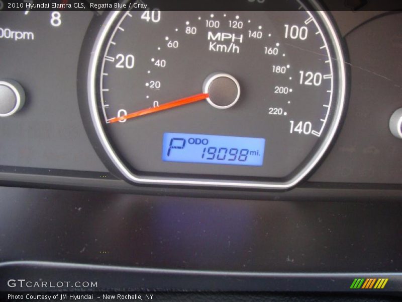 Regatta Blue / Gray 2010 Hyundai Elantra GLS