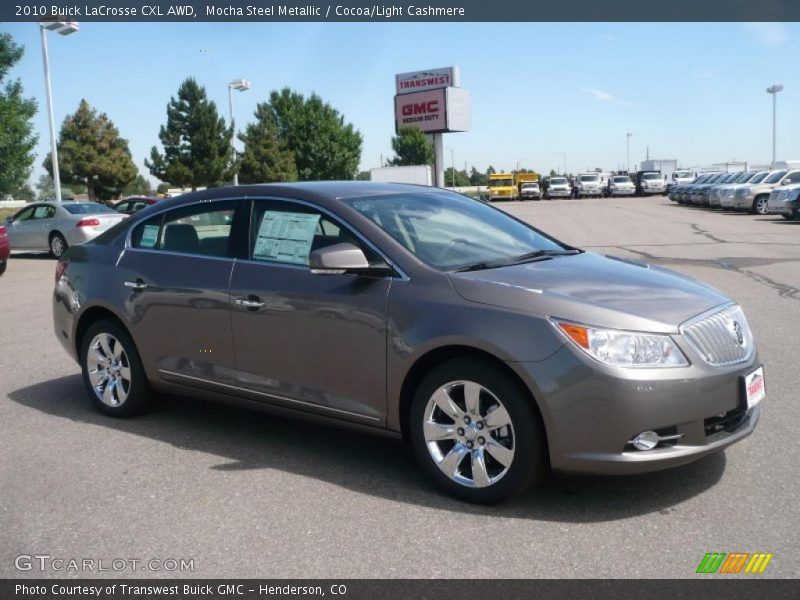 Mocha Steel Metallic / Cocoa/Light Cashmere 2010 Buick LaCrosse CXL AWD