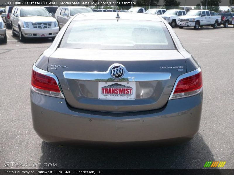 Mocha Steel Metallic / Cocoa/Light Cashmere 2010 Buick LaCrosse CXL AWD