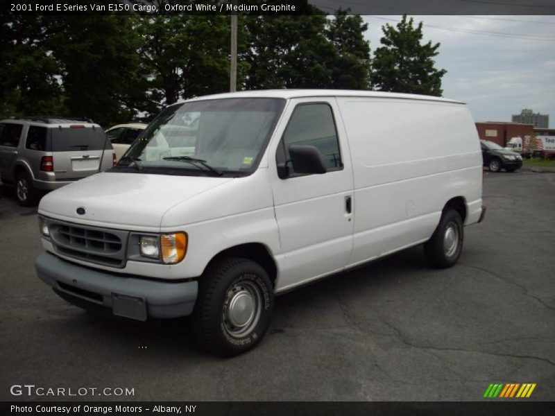Oxford White / Medium Graphite 2001 Ford E Series Van E150 Cargo