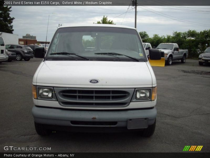 Oxford White / Medium Graphite 2001 Ford E Series Van E150 Cargo