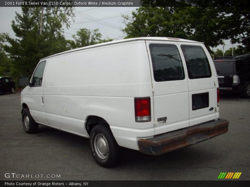 Oxford White / Medium Graphite 2001 Ford E Series Van E150 Cargo
