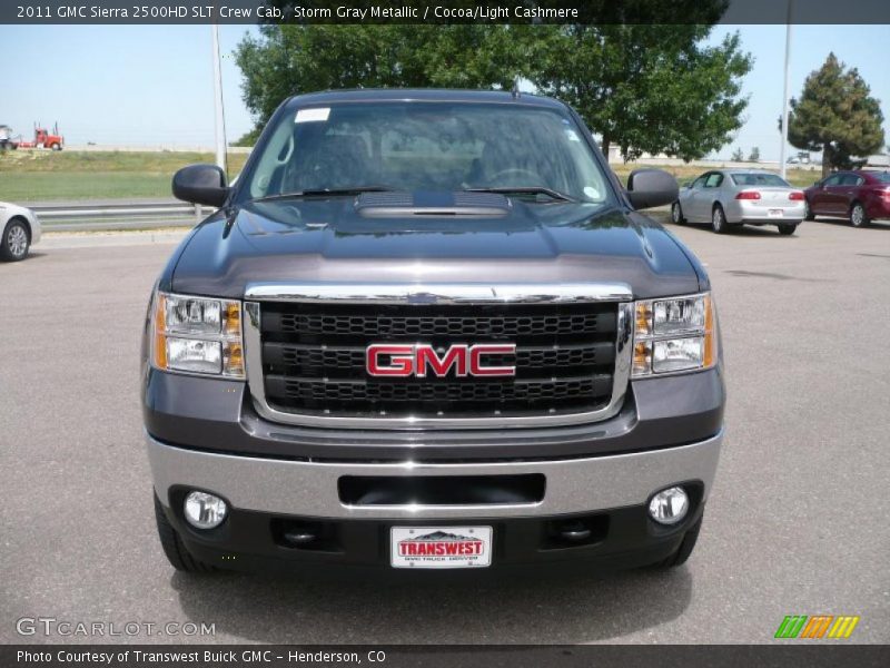 Storm Gray Metallic / Cocoa/Light Cashmere 2011 GMC Sierra 2500HD SLT Crew Cab