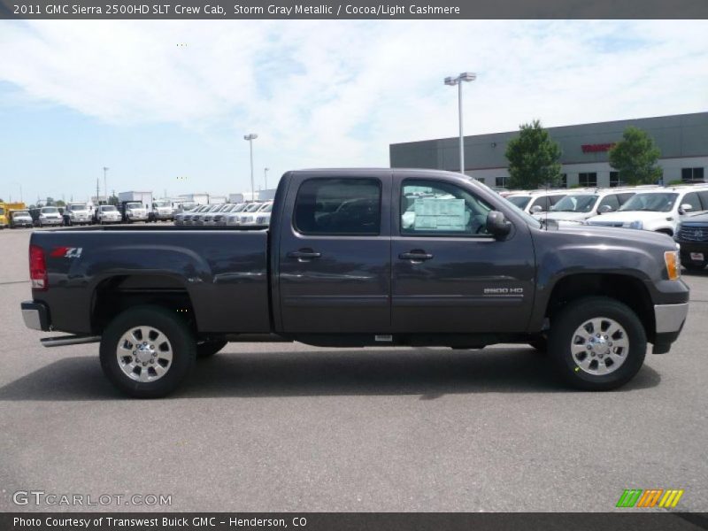 Storm Gray Metallic / Cocoa/Light Cashmere 2011 GMC Sierra 2500HD SLT Crew Cab