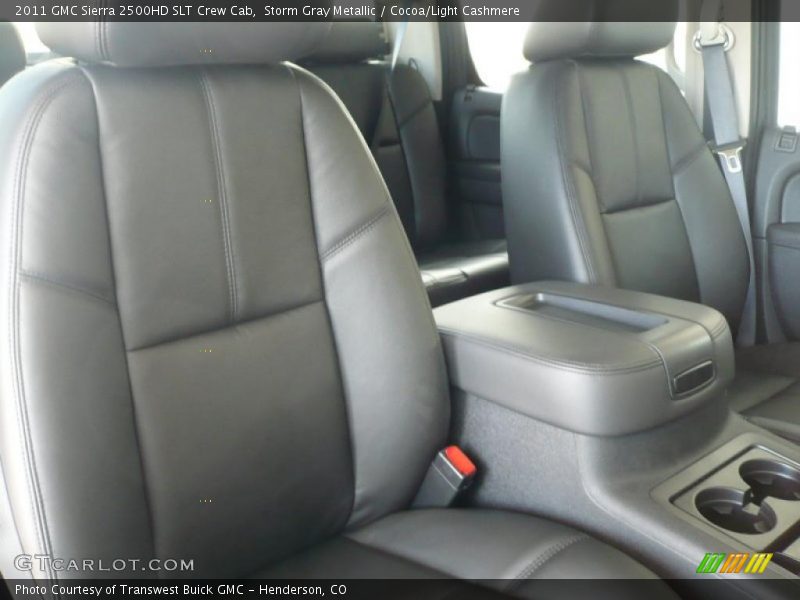 Storm Gray Metallic / Cocoa/Light Cashmere 2011 GMC Sierra 2500HD SLT Crew Cab