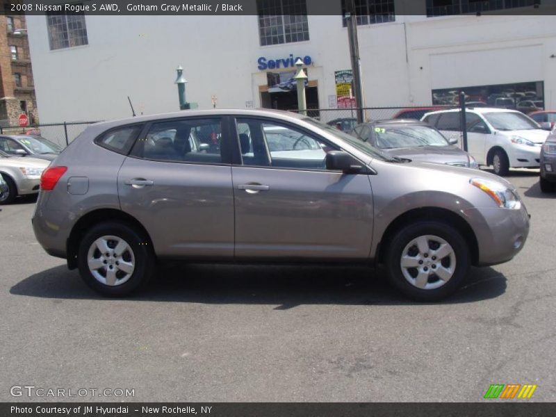 Gotham Gray Metallic / Black 2008 Nissan Rogue S AWD