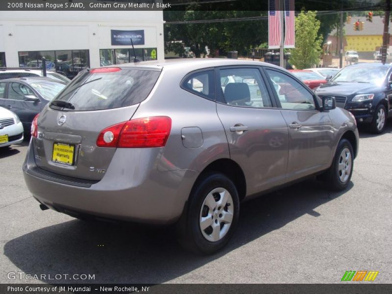 Gotham Gray Metallic / Black 2008 Nissan Rogue S AWD
