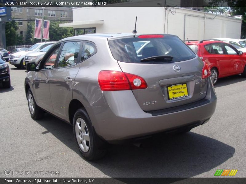 Gotham Gray Metallic / Black 2008 Nissan Rogue S AWD