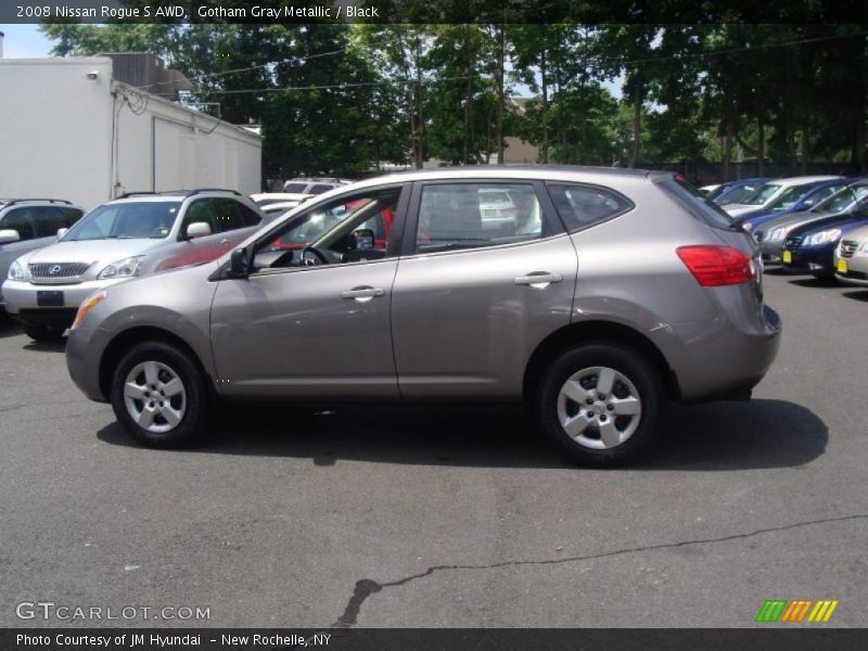 Gotham Gray Metallic / Black 2008 Nissan Rogue S AWD