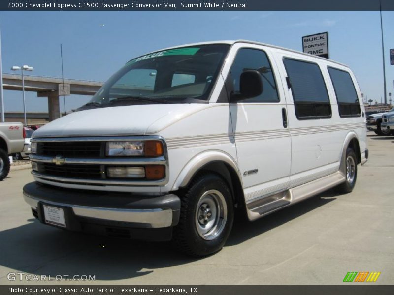 Summit White / Neutral 2000 Chevrolet Express G1500 Passenger Conversion Van