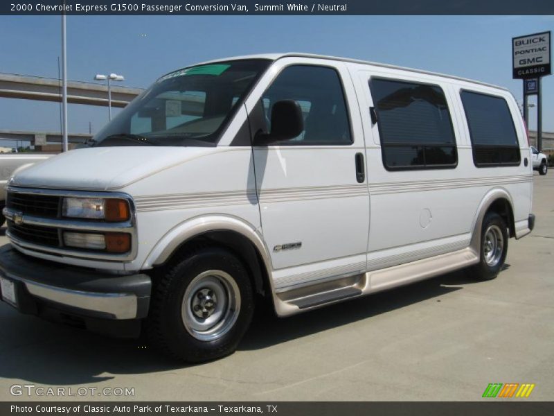 Summit White / Neutral 2000 Chevrolet Express G1500 Passenger Conversion Van