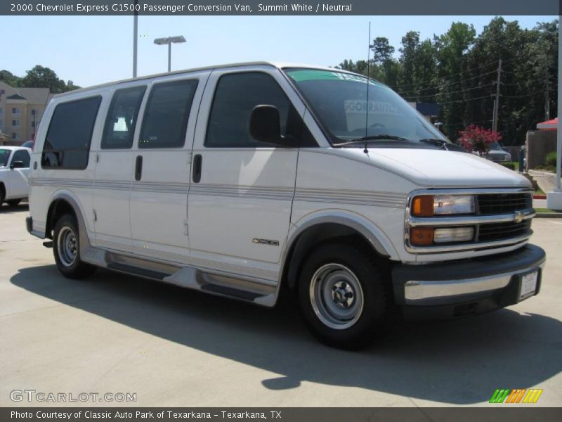 Summit White / Neutral 2000 Chevrolet Express G1500 Passenger Conversion Van