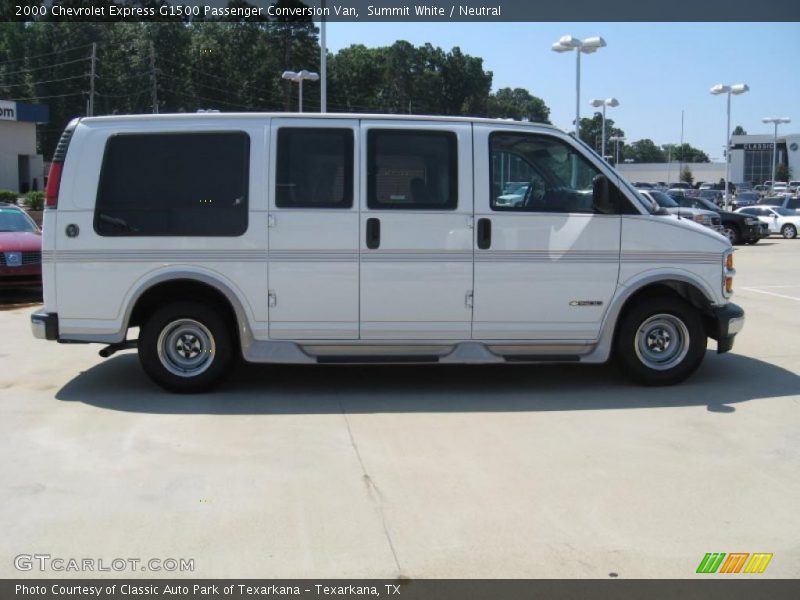 Summit White / Neutral 2000 Chevrolet Express G1500 Passenger Conversion Van