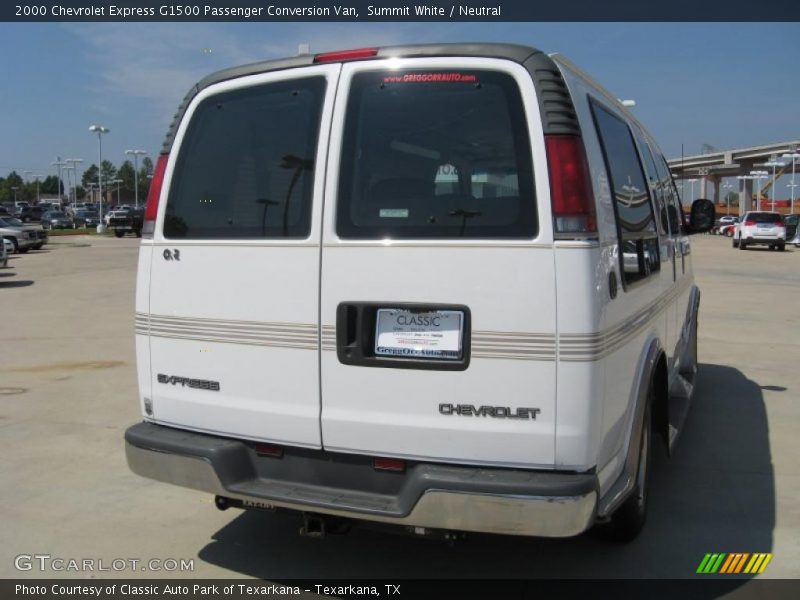 Summit White / Neutral 2000 Chevrolet Express G1500 Passenger Conversion Van